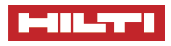Um logotipo vermelho e branco para hilti em um fundo branco