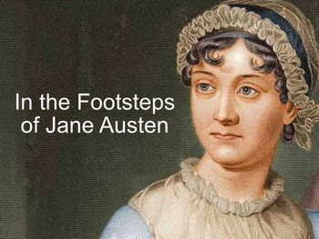 A close up of a portrait of jane austen wearing a hat.