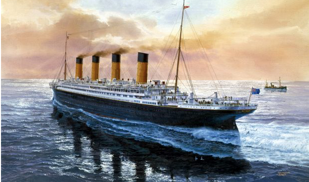 A large cruise ship is floating on top of a body of water.