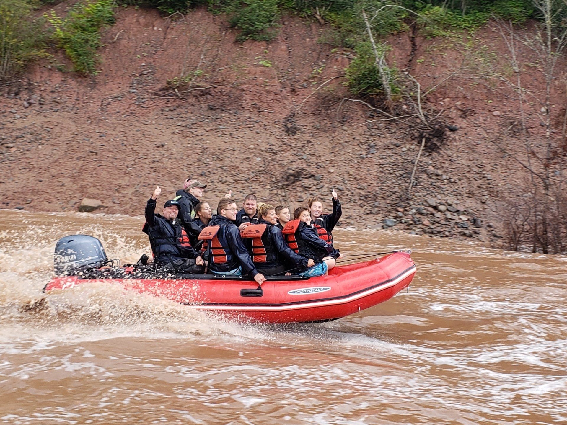 Thrilling tidal bore rafting adventure on the Shubenacadie River