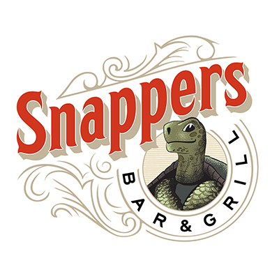 logo for snappers bar and grill