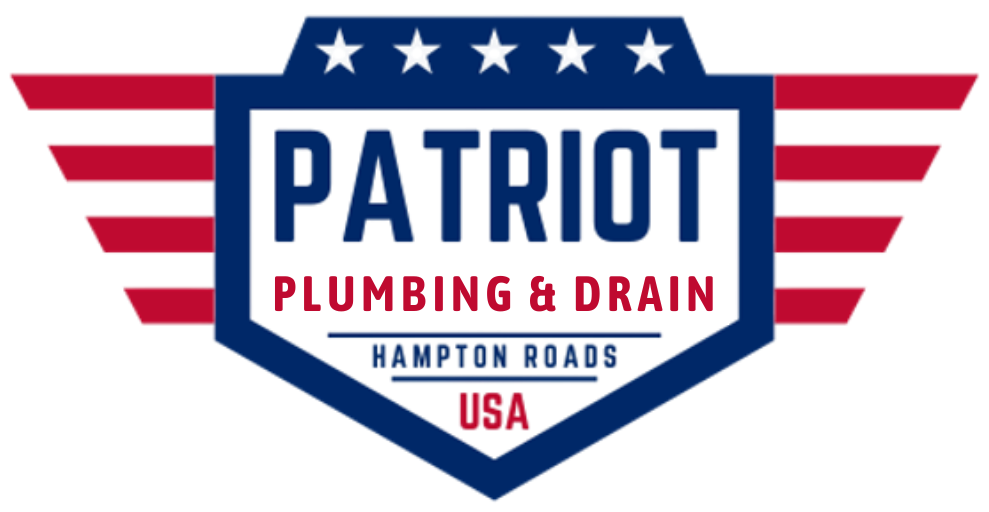 The logo for patriot crawl space repairs hampton roads usa