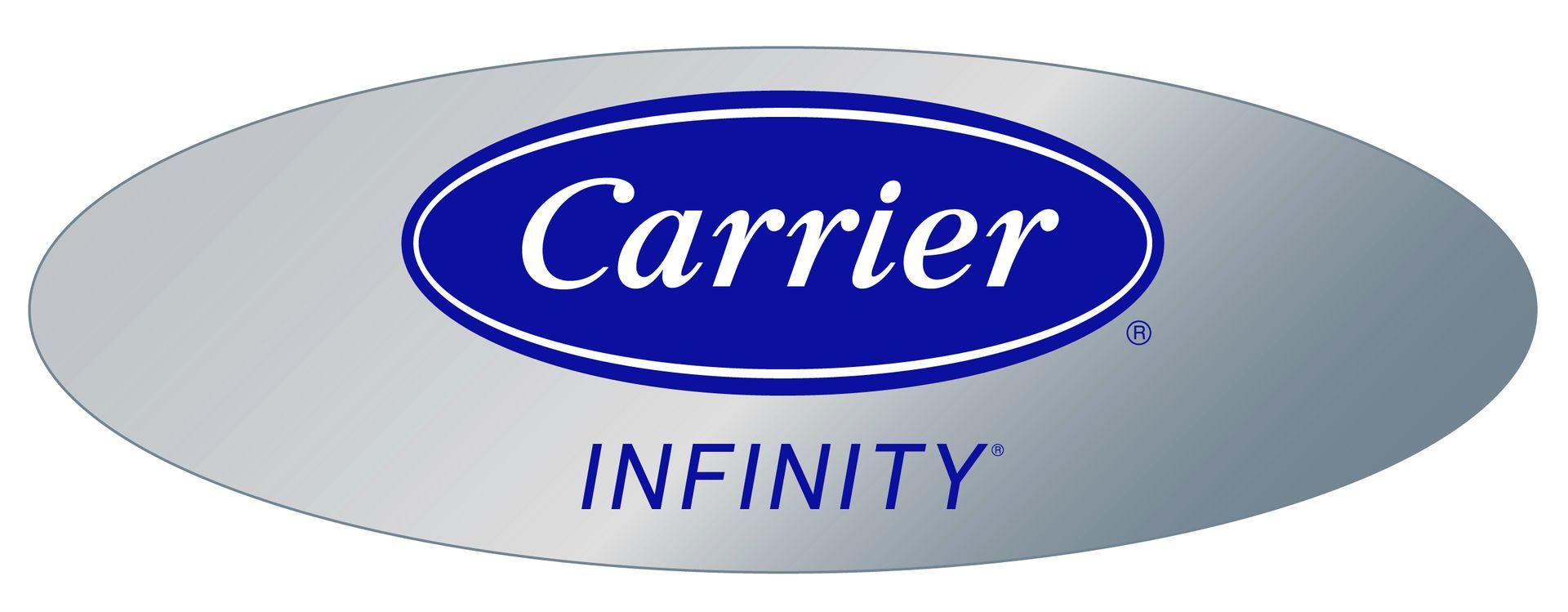 a carrier infinity logo on a white background