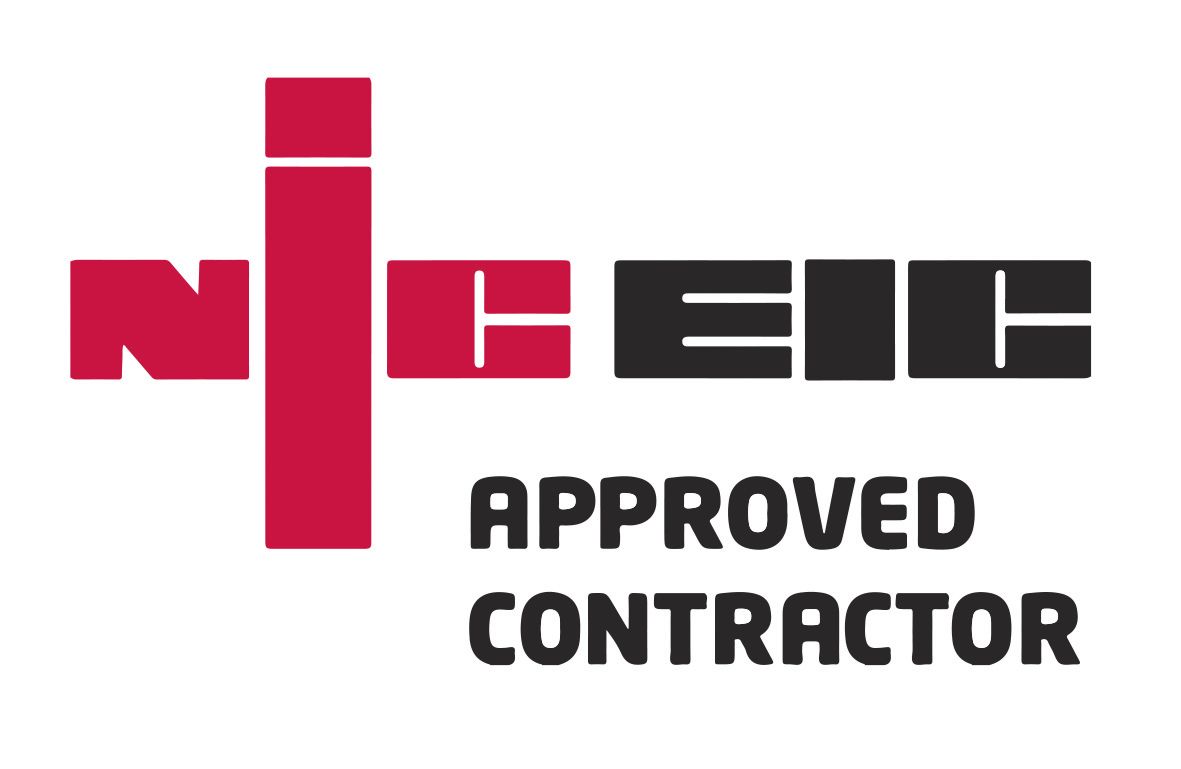 The nic eic approved contractor logo is red and black on a white background.