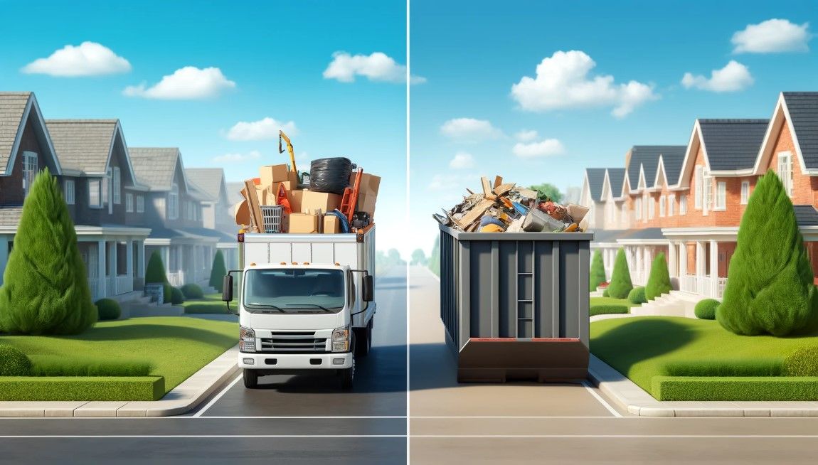 Dumpster rental vs junk removal