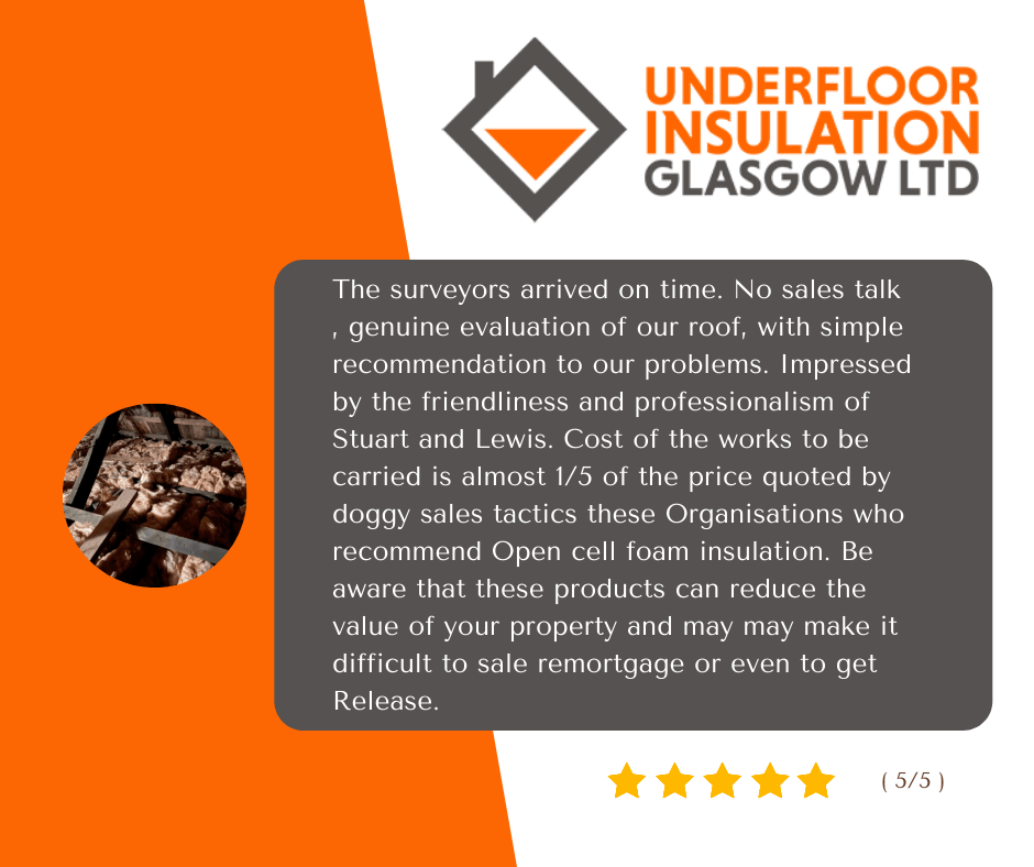 Underfloor & Loft Insulation Glasgow
