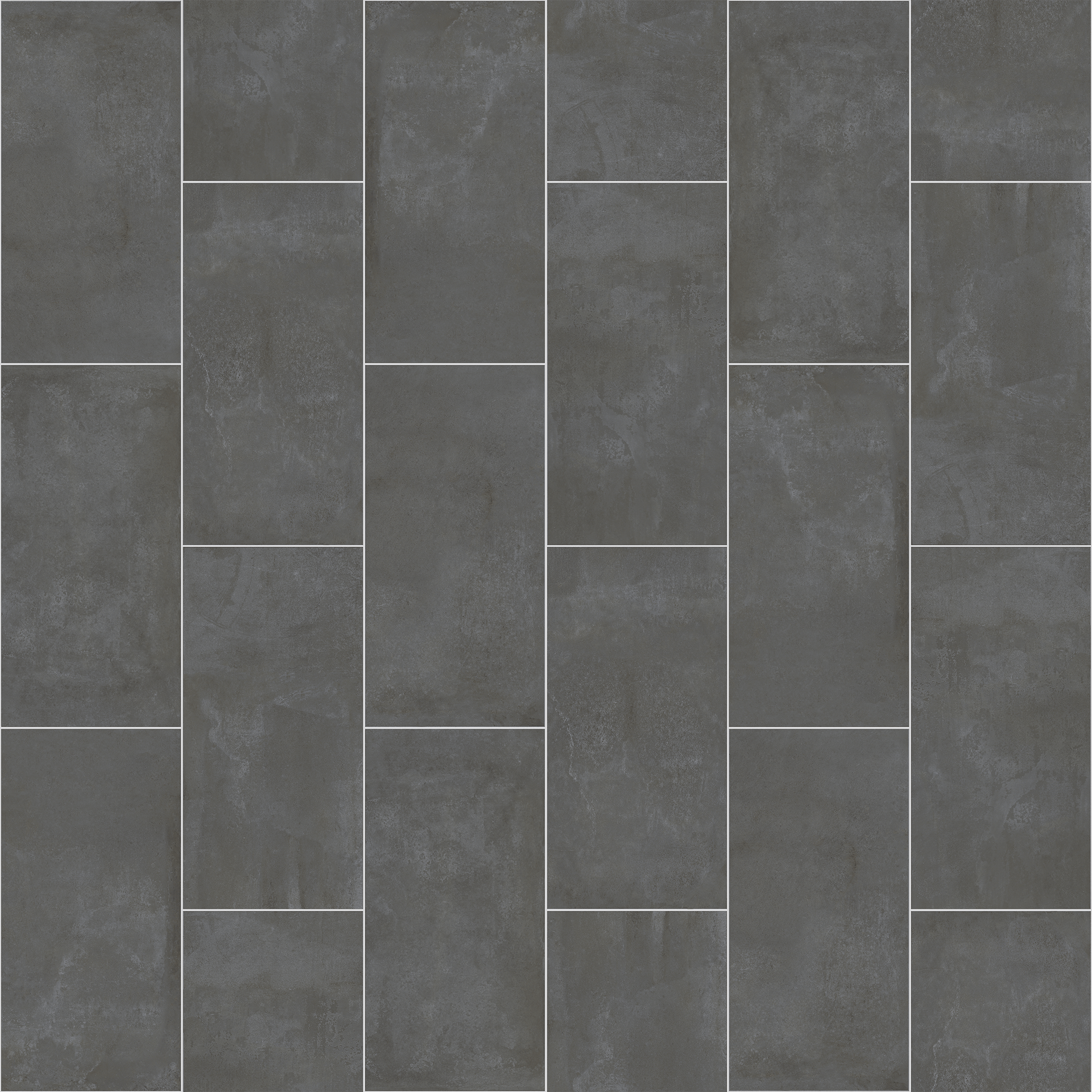 Gray tiled wall or floor pattern with rectangular stone-like tiles.