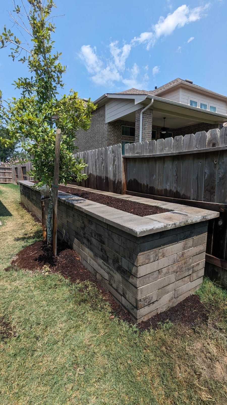 Sleeper Retaining Wall