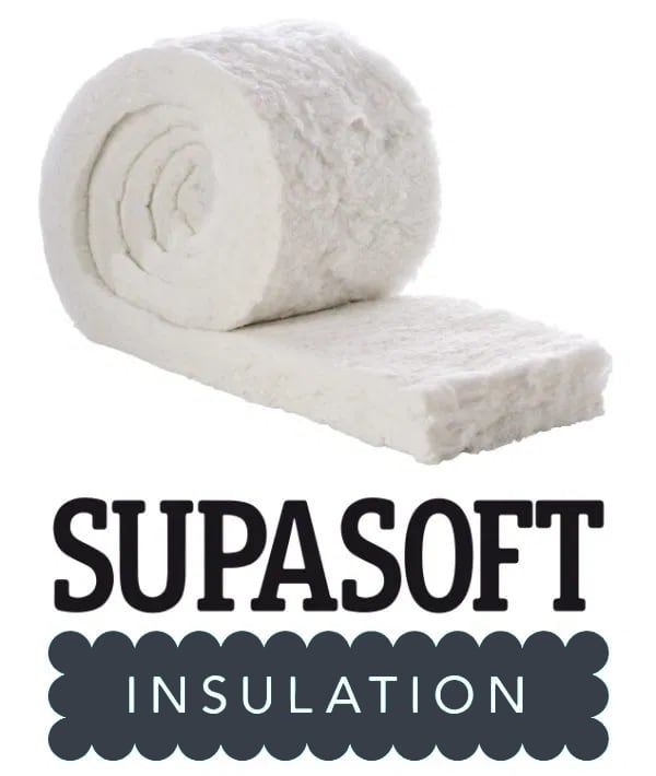 One unpacked roll of eco supasoft insulation sheets.