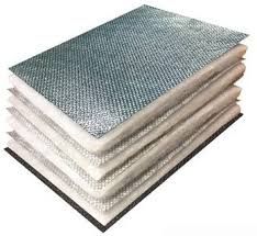 A stack of thermal insulation sheets.