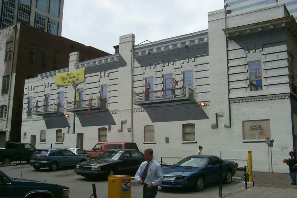 arcade building nashville custom exterior mural
