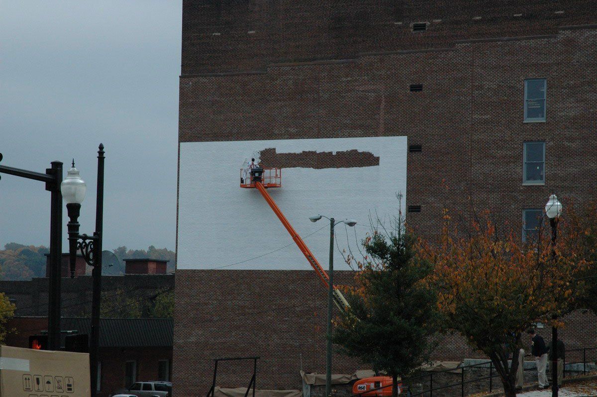 Reverend Bev Cosby Exterior Canvas Art Memorial in Lynchburg Virginia