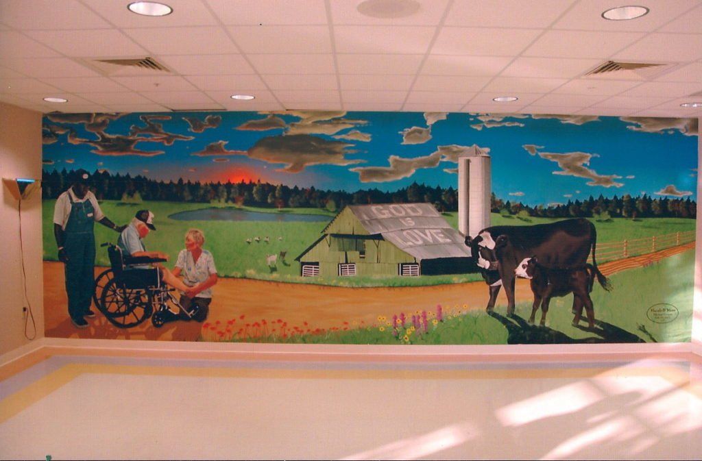 community care custom mural art
