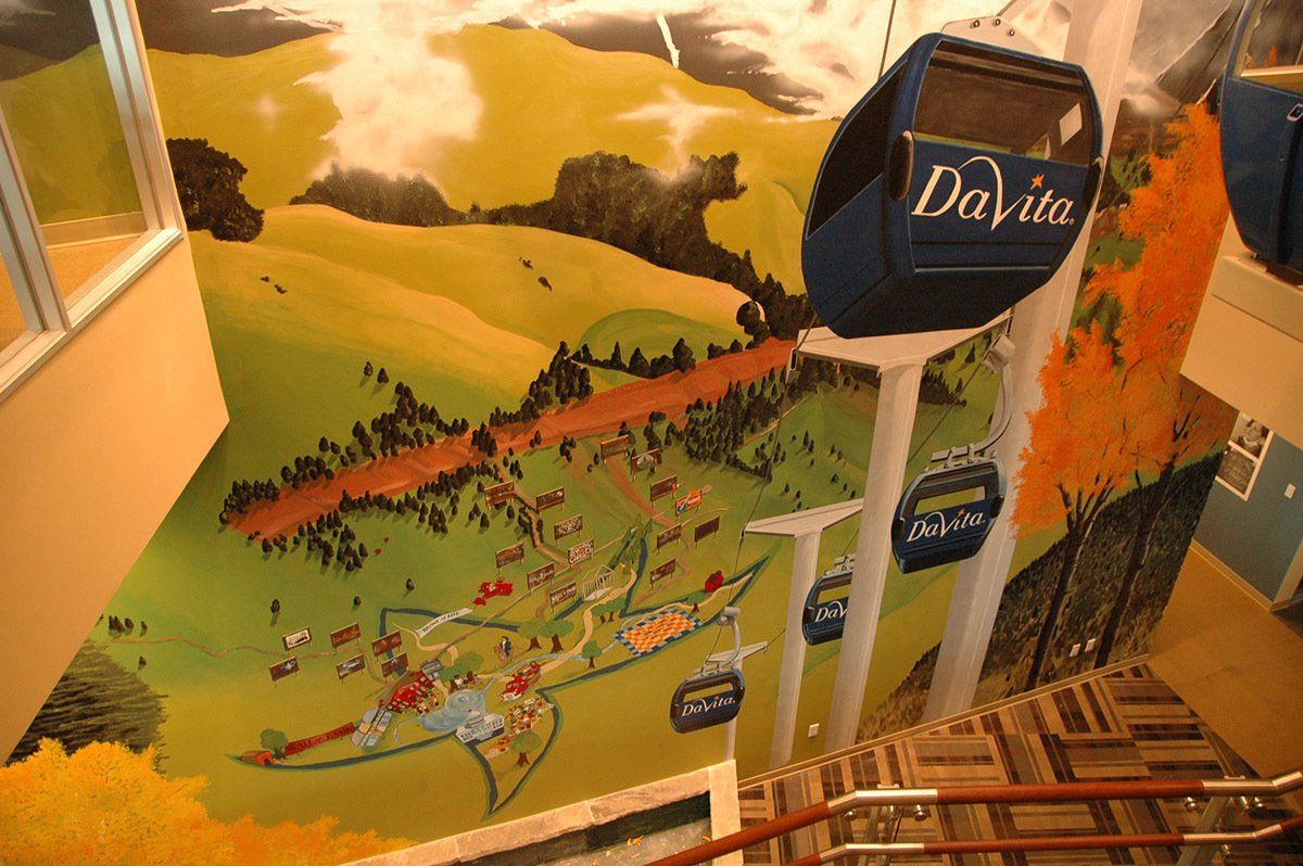 DaVita Tennessee Valley Dialysis Center Gondola Mural By Murals & More Main