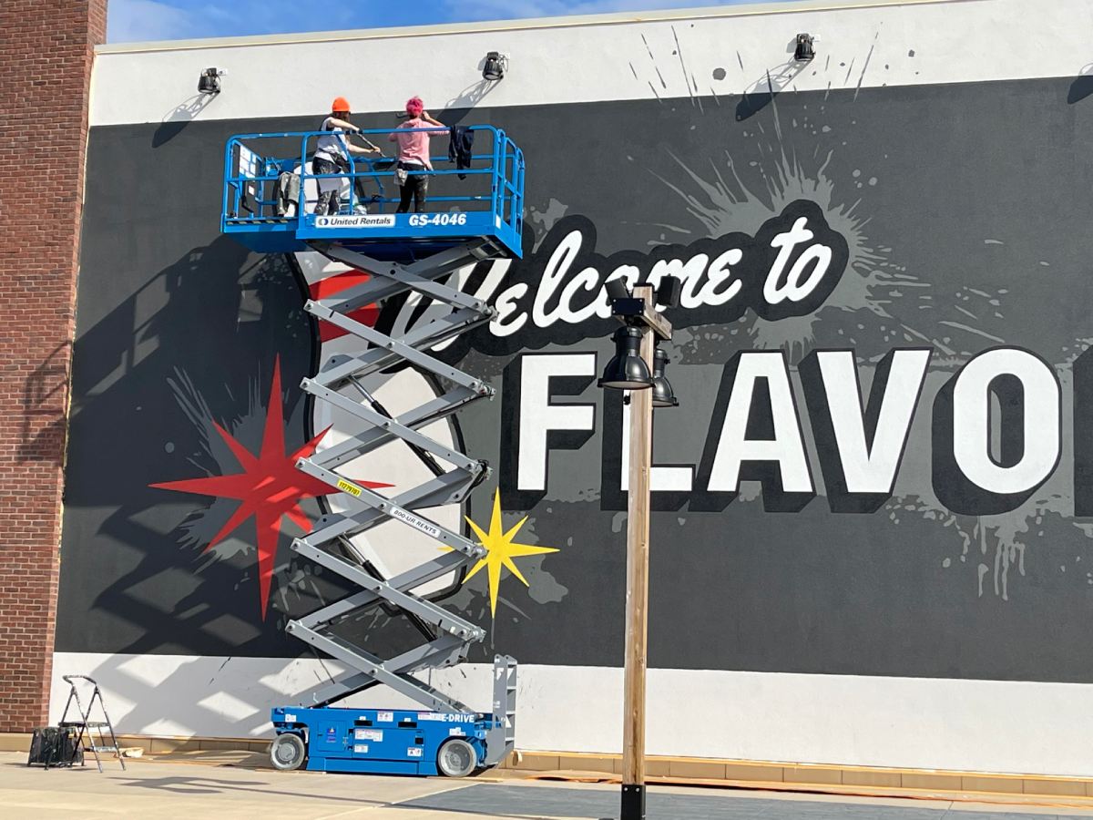 Guy Fieri Custom Mural Art - Nashville Flavortown Arcade Image 3
