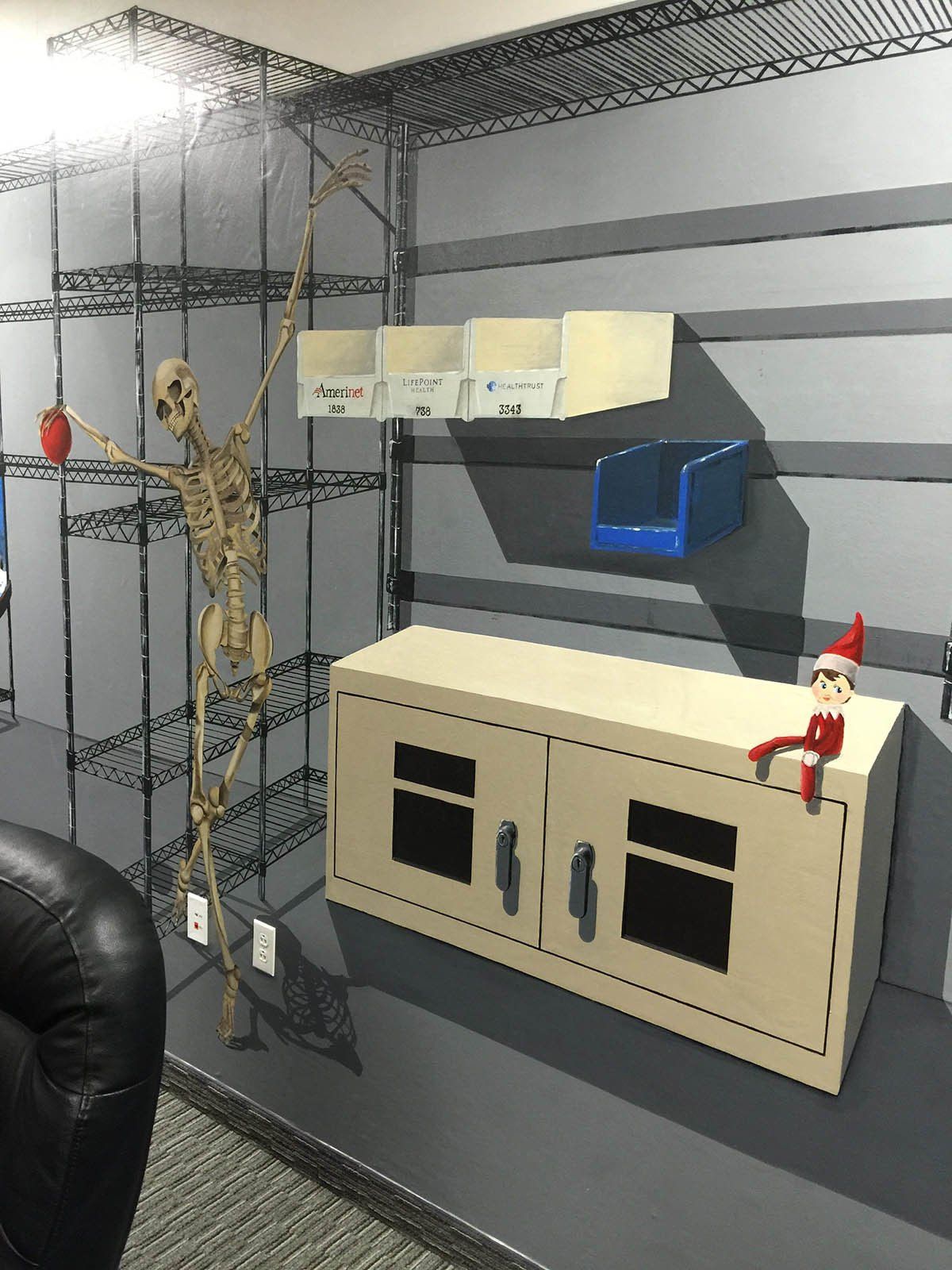 Hand-Painted Mural Custom Made for Storage Systems Unlimited