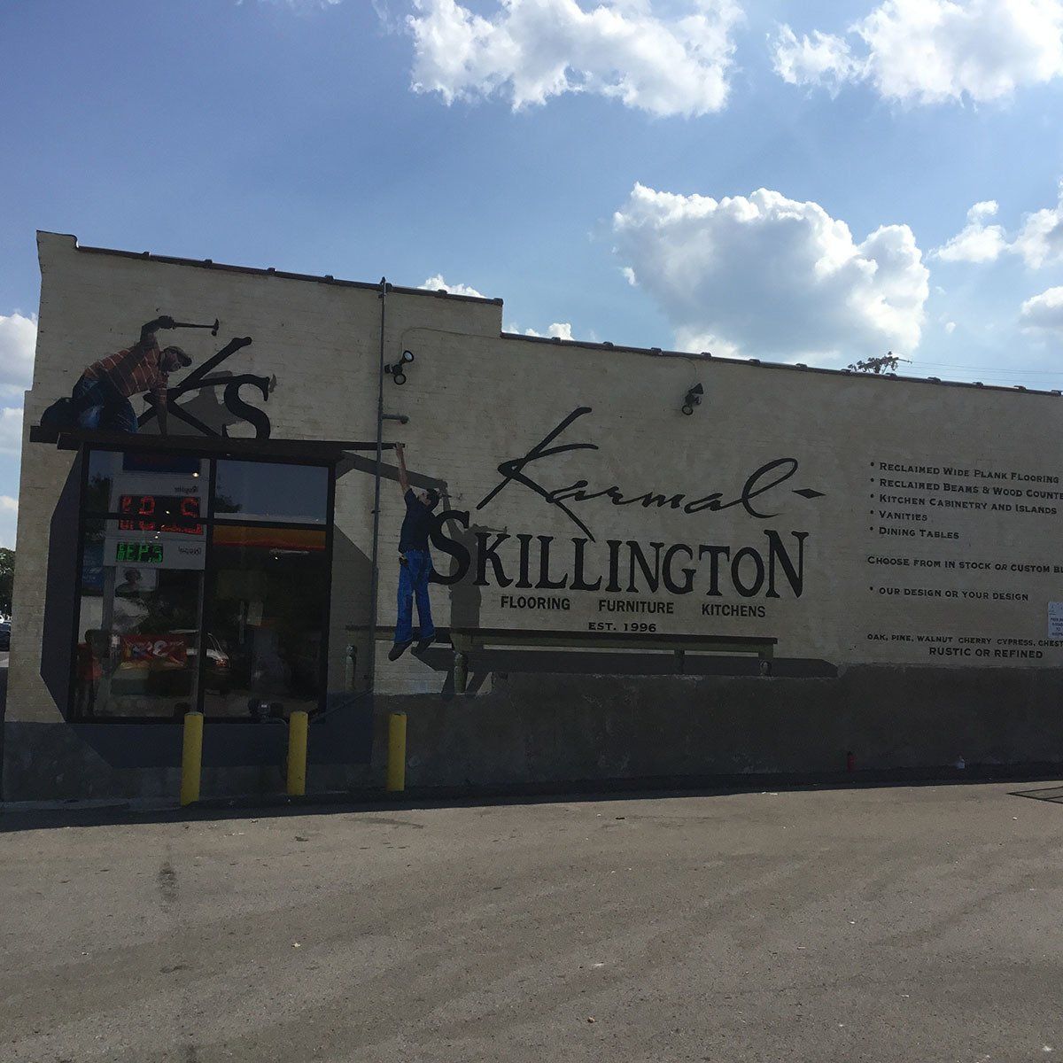 Karmal Skillington Furniture Store Features Gorgeous Exterior Mural Art