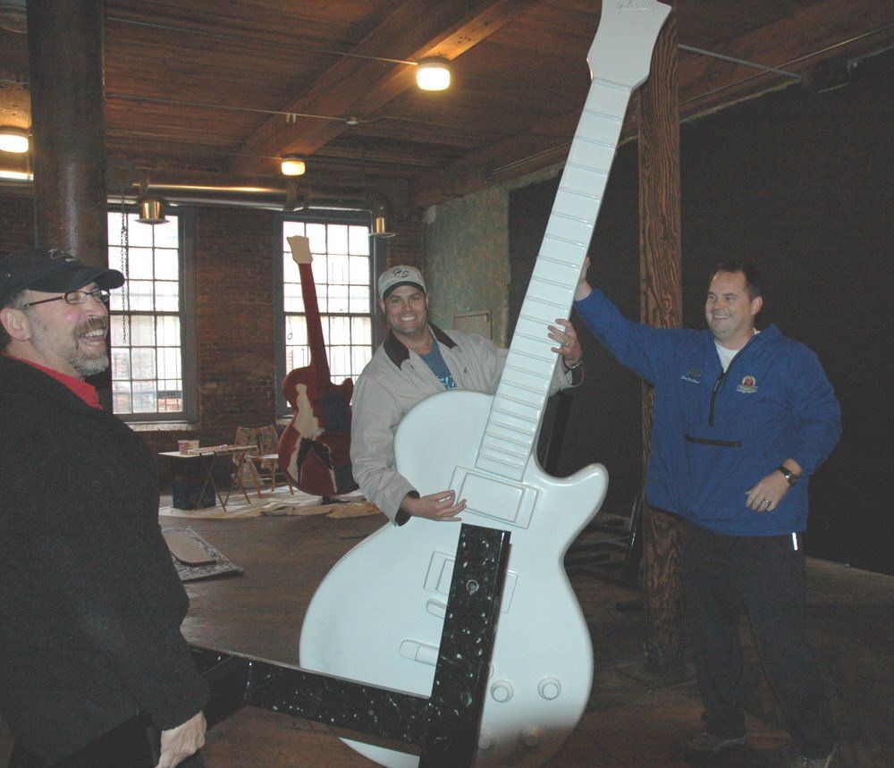 Gorgeous Nashville Gibson Guitar Custom Painted Decorative Finish