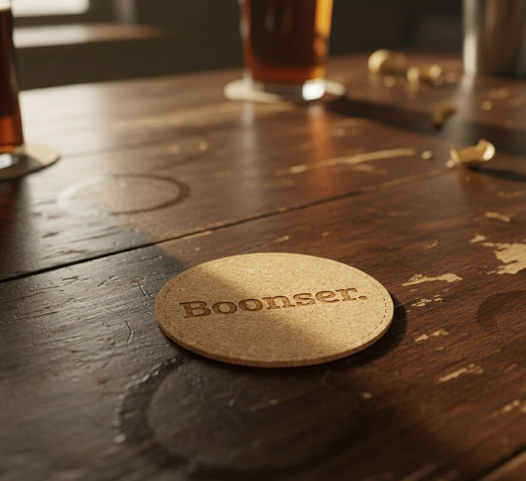 Cork coaster with 