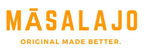 Logo of Masalajo in orange text with the tagline
