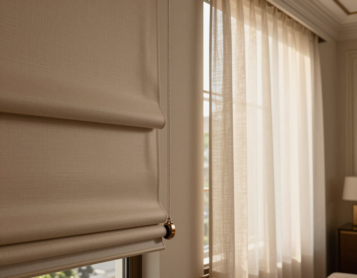 Detalle de persianas premium instaladas con acabado profesional