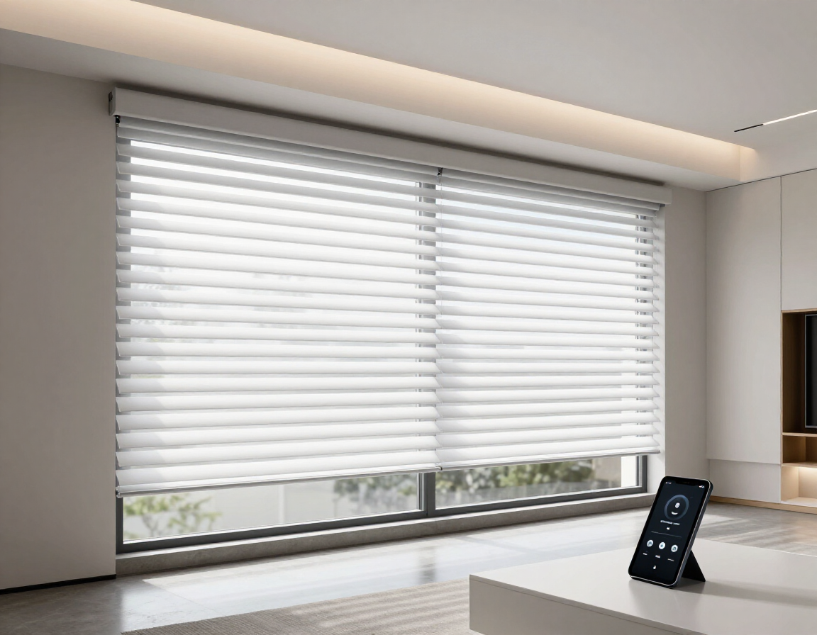 Persianas motorizadas en hogar inteligente
