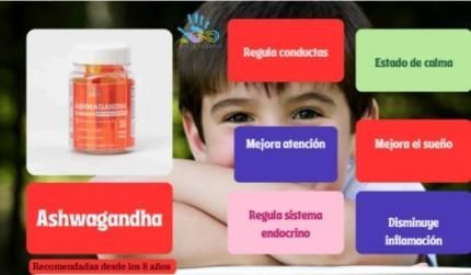 Un niño con el producto