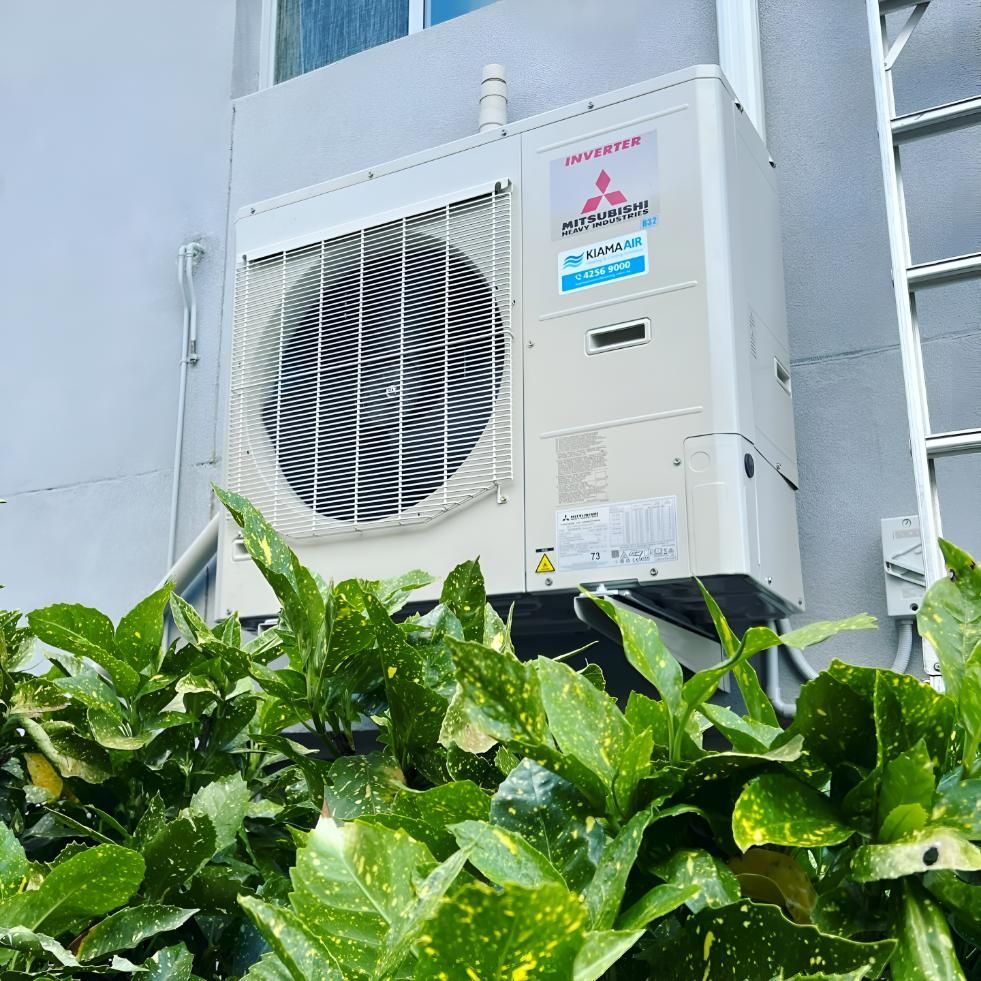 Mitsubishi Air Conditioner is Mounted — Kiama Air Conditioning in Albion Park Rail, NSW