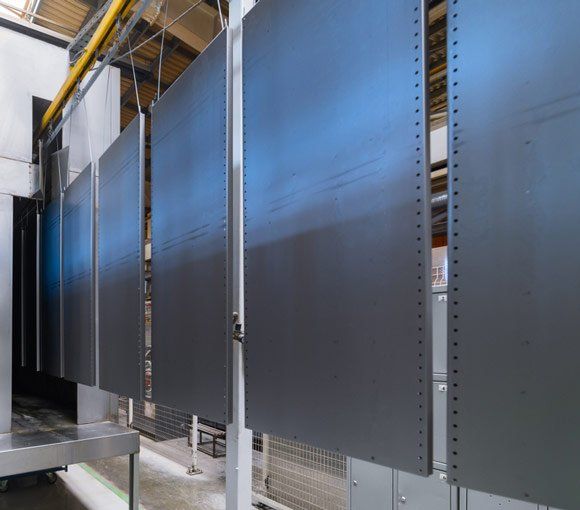 Metal Sheet with Protective Coating — Powder coating service in Muswellbrook, NSW