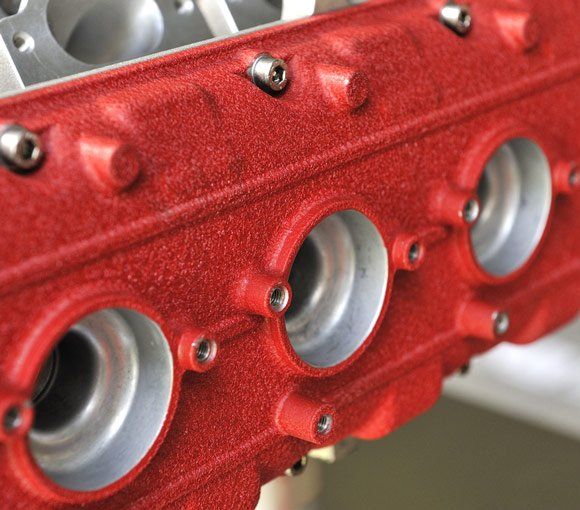 Red Protective Coating — Powder coating service in Muswellbrook, NSW