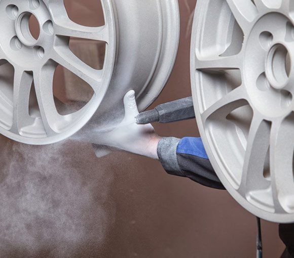 Process of Powder Coating Wheels — Powder coating service in Scone, NSW
