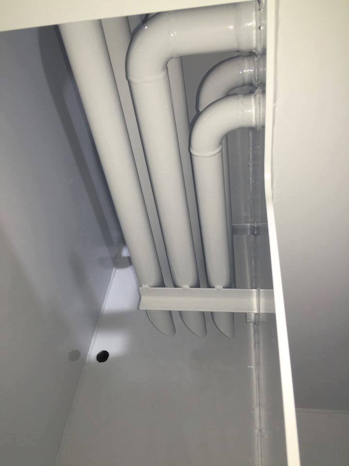 Inner Pipework — Powder coating service in Tomago, NSW