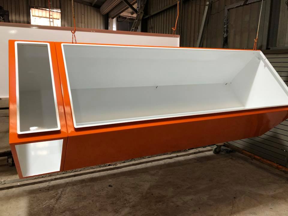 Spray Painting A Cabinet — Powder coating service in Tomago, NSW