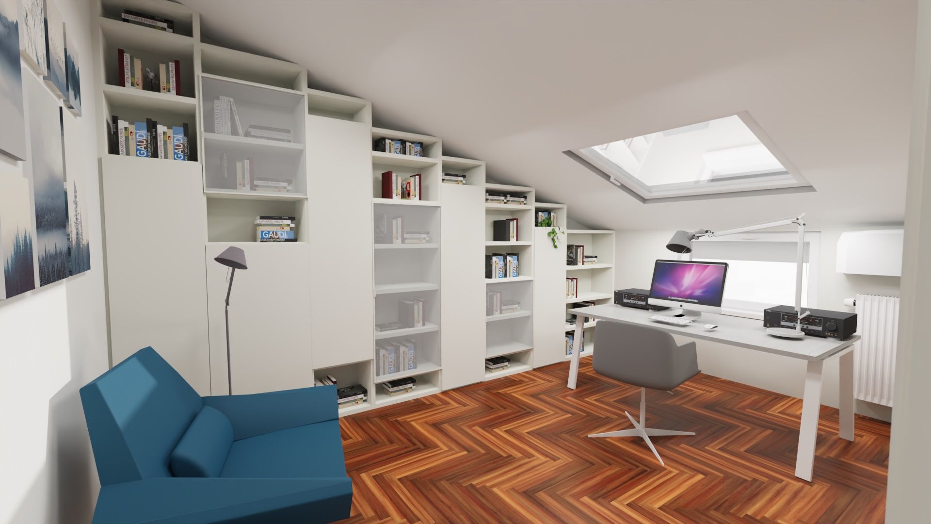 soggiorno con arredi moderni