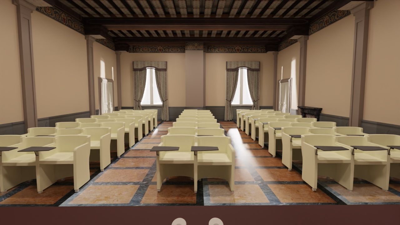 ufficio con mobili eleganti e moderni