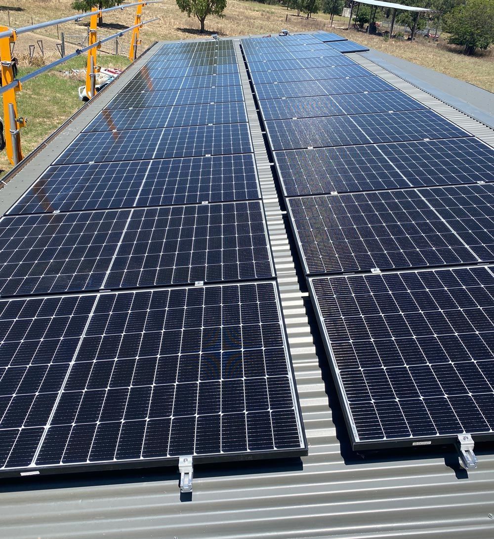 Big Solar Panels Installed