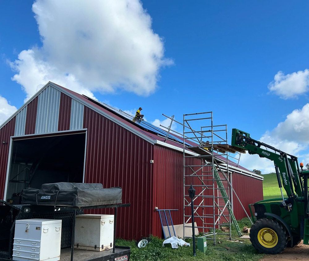 Installation of Solar Panels on Shed Roof