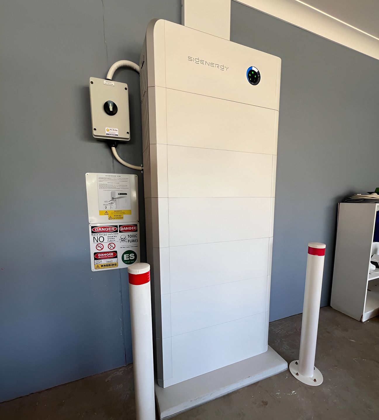 Solar Battery Energy Storage System Installed For Renewable Power