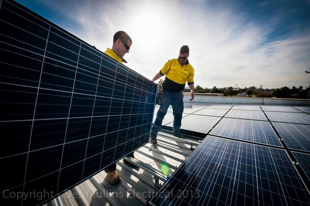 Workers In Action — Des Mullins Electrical & Solar In Wagga Wagga, NSW