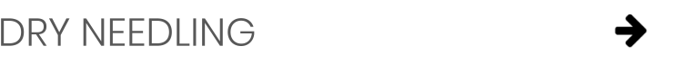 A white background with the words dry needling and an arrow pointing to the right