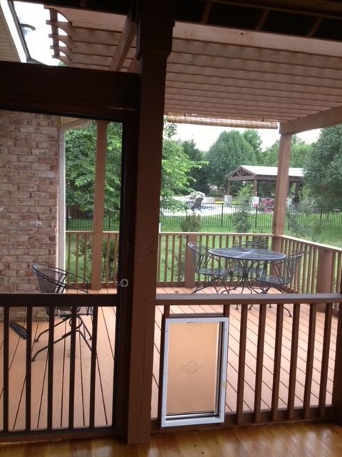 Screen Porch with Custom Door