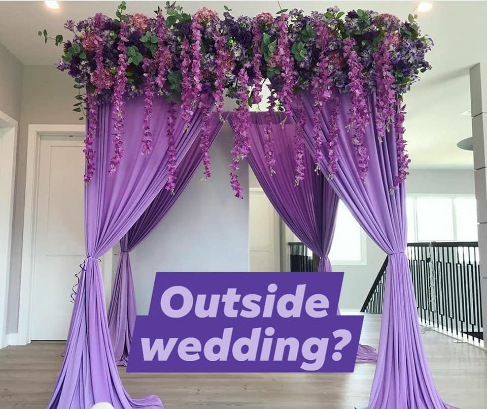 Wedding Flower Backdrop — Brookfield, IL — Creative Party Packages Plus