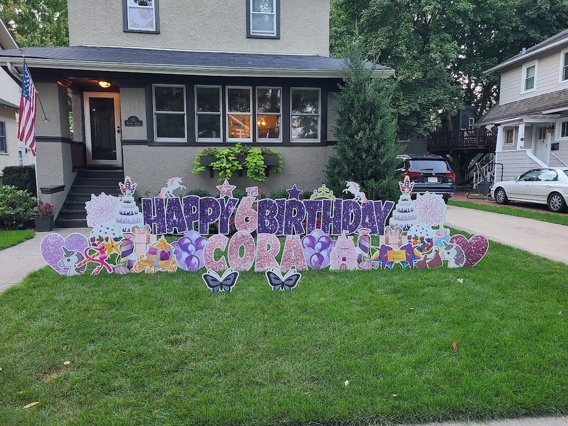 Birthday Yard Card — Brookfield, IL — Creative Party Packages Plus