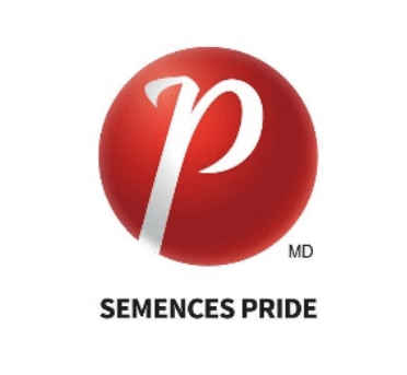 Un cercle rouge avec une lettre p blanche à l'intérieur