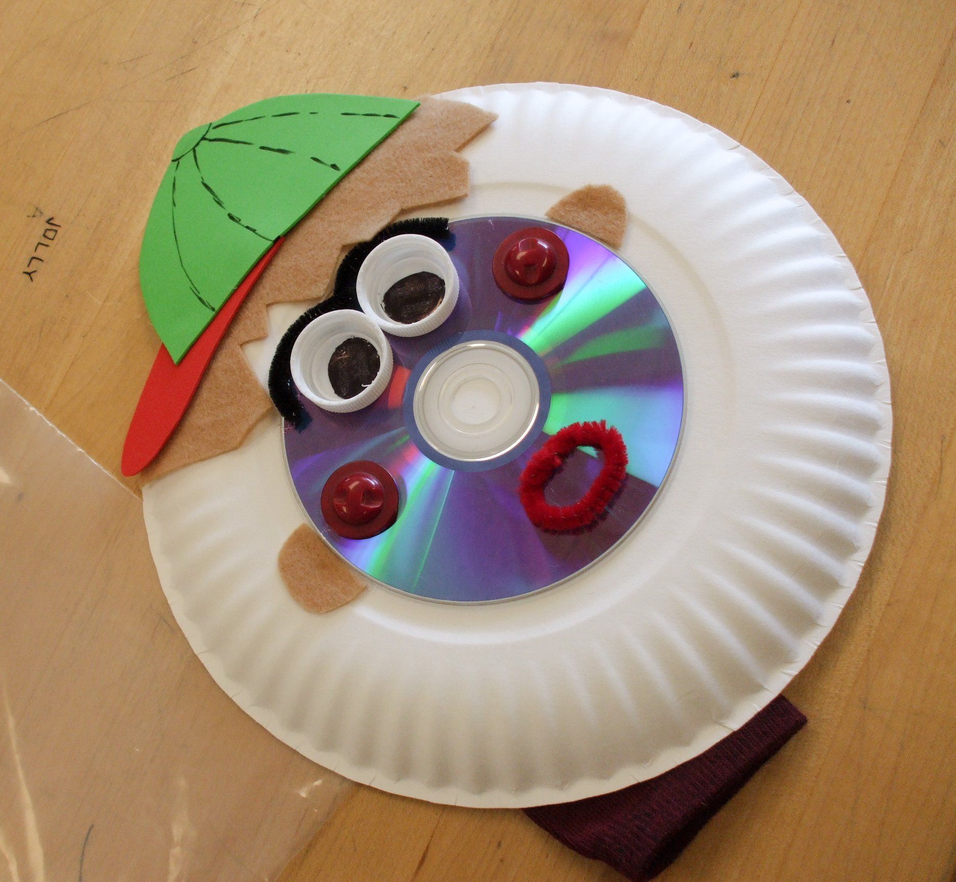 funny face CD puppet created at our workshop