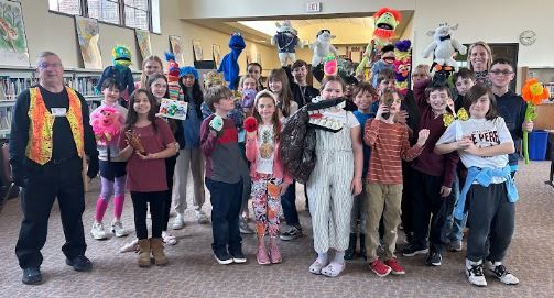 Paper Puppet Workshop Group Photo