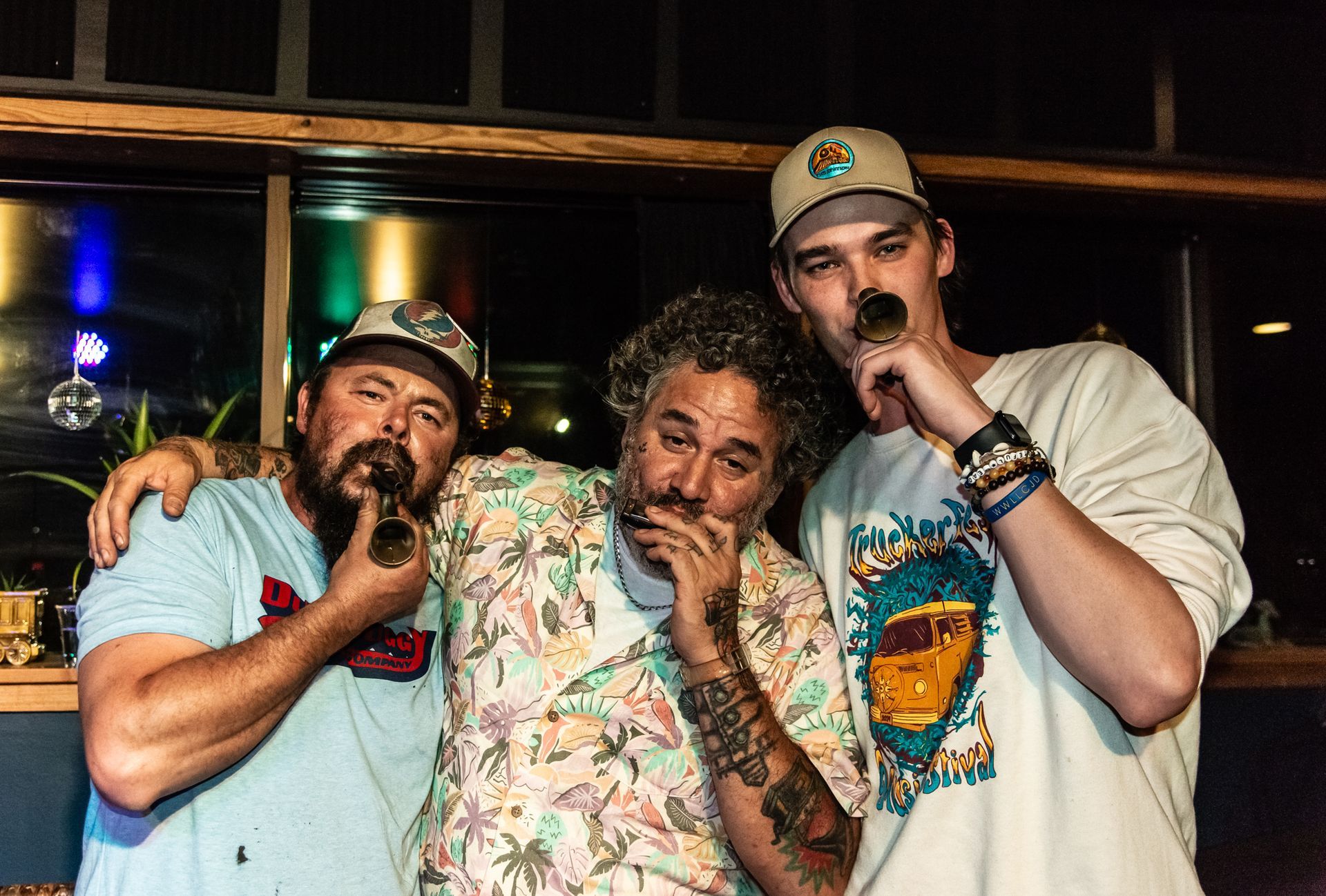 Javier Trejo, Suffrin' Sam, and Julian Edoff The Happy Productions Listening Room in Cambridge Minnesota