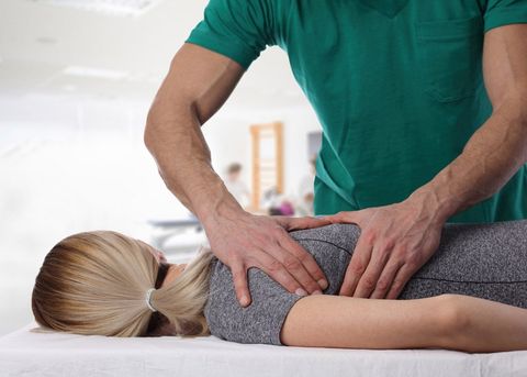 Woman Having Chiropractic Back Adjustment — Pinellas Park, FL — The Office of Kim B Powers D.O., P.A.