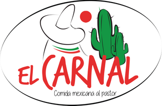 El logo de El Carnal es un cactus con un sombrero encima.