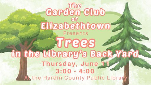 Trees in the Library's Back Yard Graphic